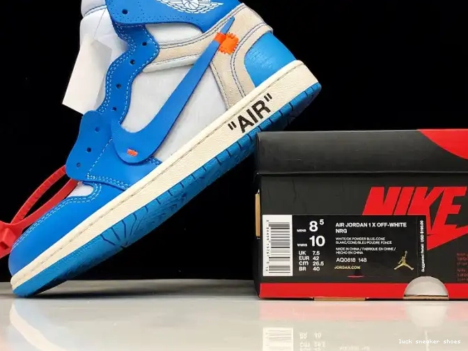Rep LUCY 1 Air Off-White UNC AQ0818-148 Blue Powder Jordan 0526